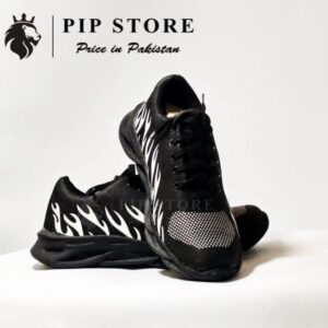 Men's Rubber Comfortable Joggers White Fire