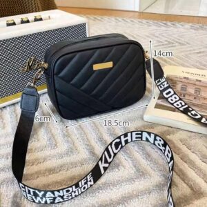 Chic Women's 1 Pcs Multicolor Leather Crossbody Bag