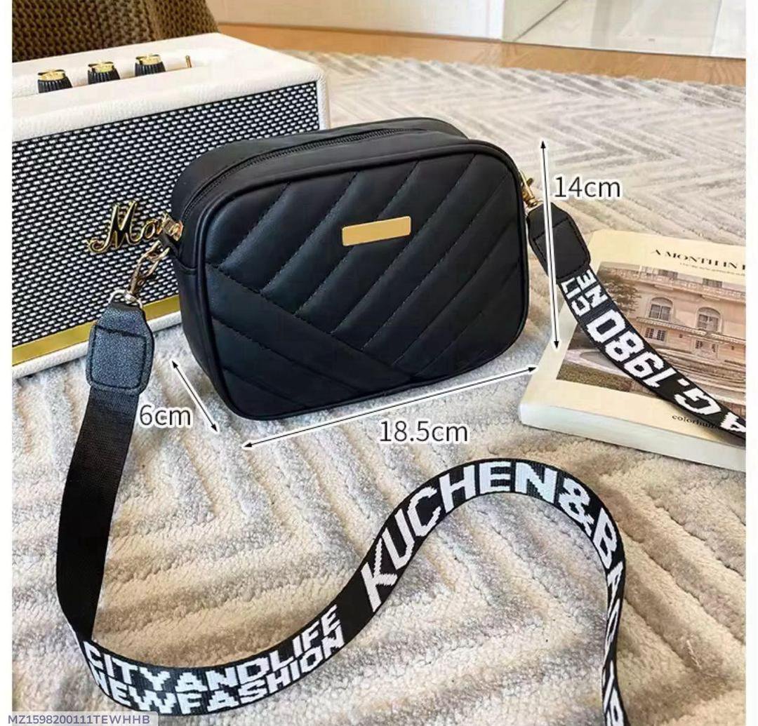 Chic Women's 1 Pcs Multicolor Leather Crossbody Bag - Image 6