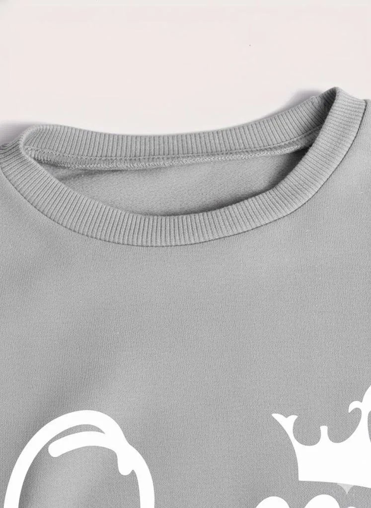 2 Pcs Women's Polyester Fleece Printed Tracksuit - Image 3