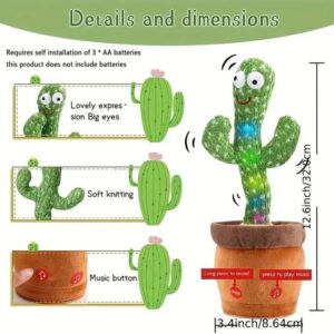Dancing Cactus Plush Toy for kid's